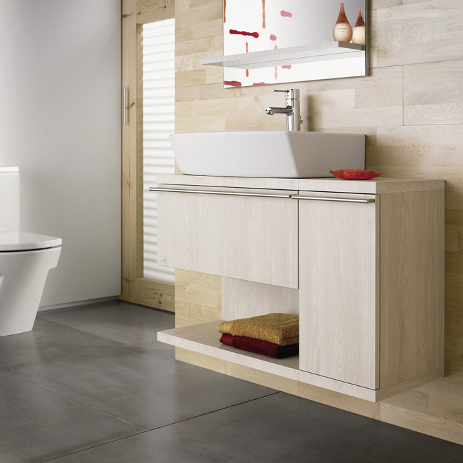 欧式仿古 天然大理石台面浴室柜 进口橡木浴室柜